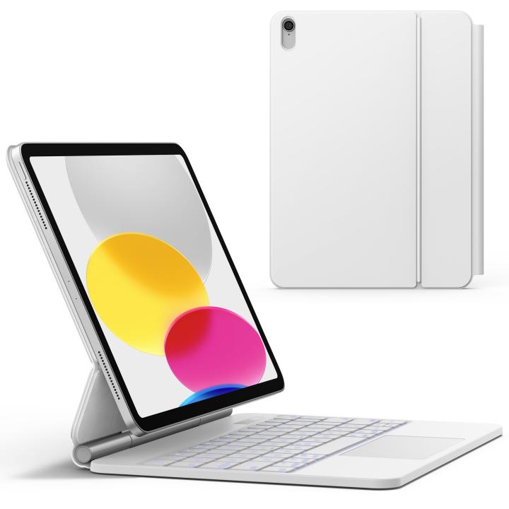 Marasone iPad Air 5/4 and Pro 11 Keyboard Case-tablet keyboard case-white