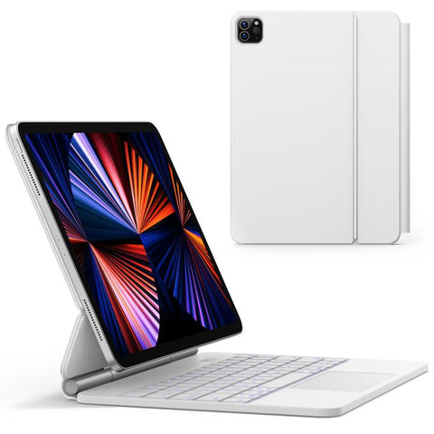Marasone iPad Pro 12.9 Keyboard Case-tablet keyboard-white